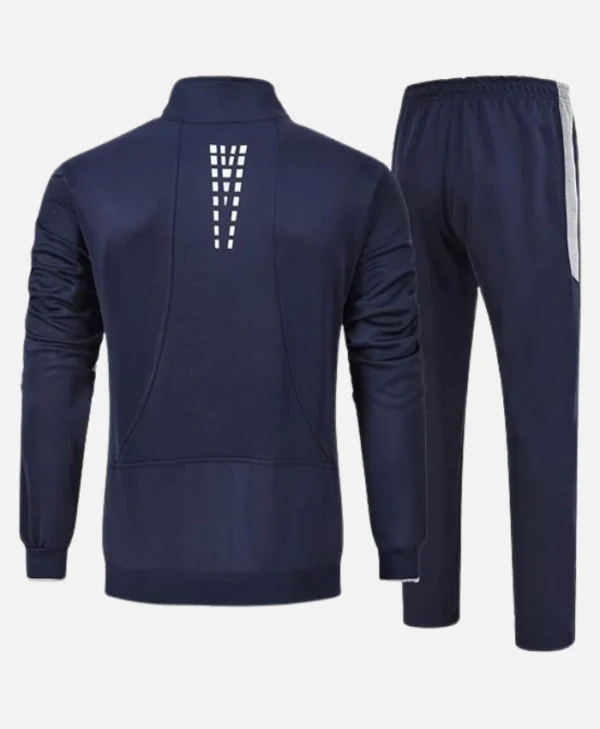 Handmade Men's Blue Tracksuit For Workout